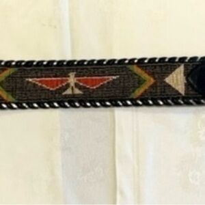 Al Beres Western Beaded Belt,
Beaded, Handmade, Navajo Indigenous Style
